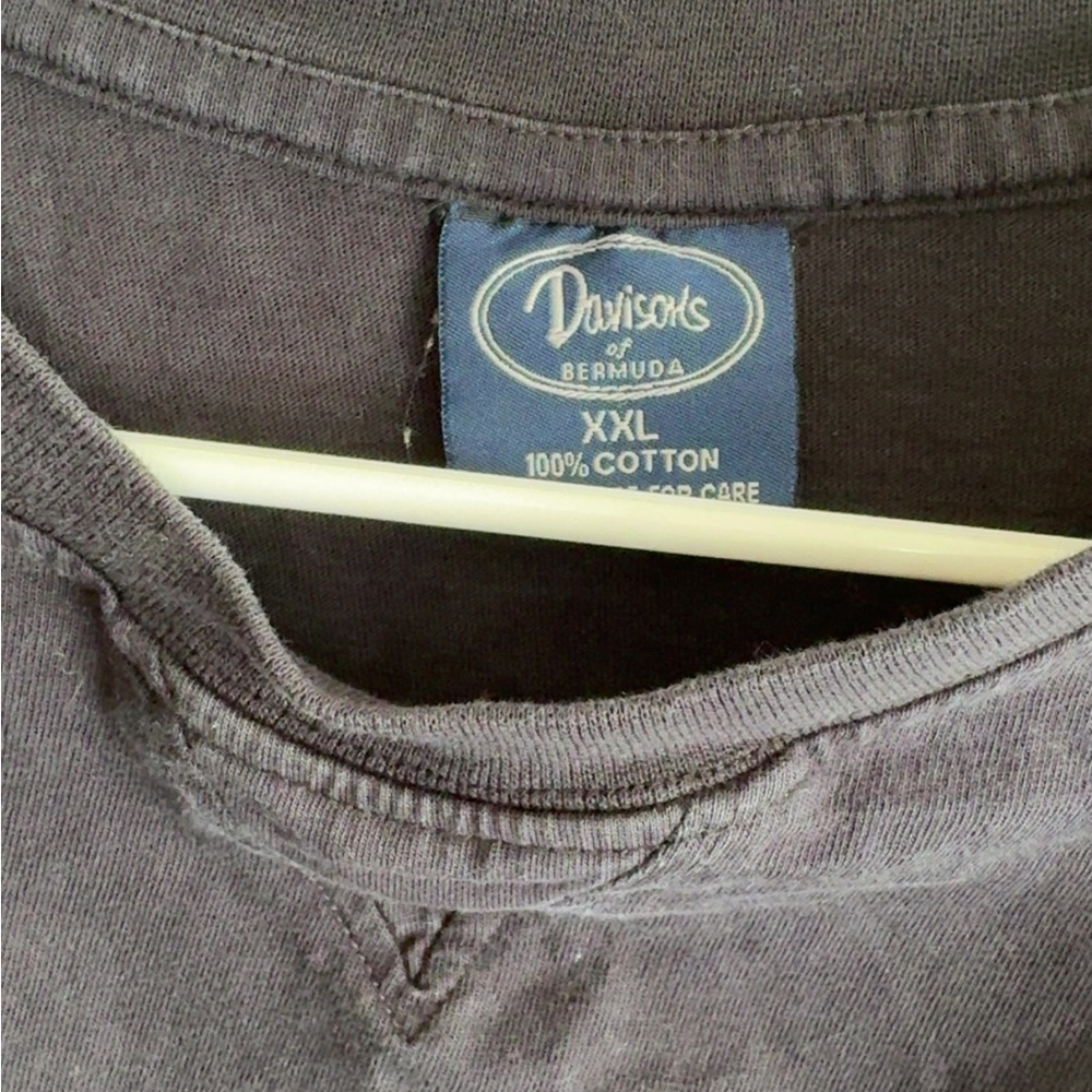 Davison's of Bermuda Gray Cotton Shirt XXL